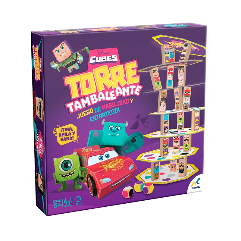 JUEGO DE MESA DISNEY TORRE QUE SE TAMBALEA EQUILIBRIO FAMILIAR - 1