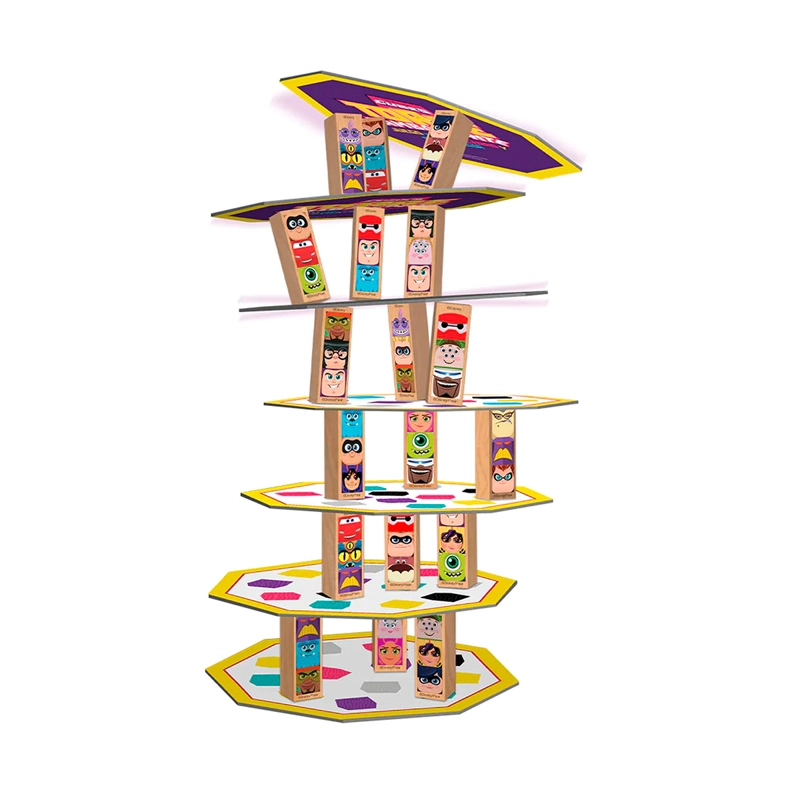 JUEGO DE MESA DISNEY TORRE QUE SE TAMBALEA EQUILIBRIO FAMILIAR - 2