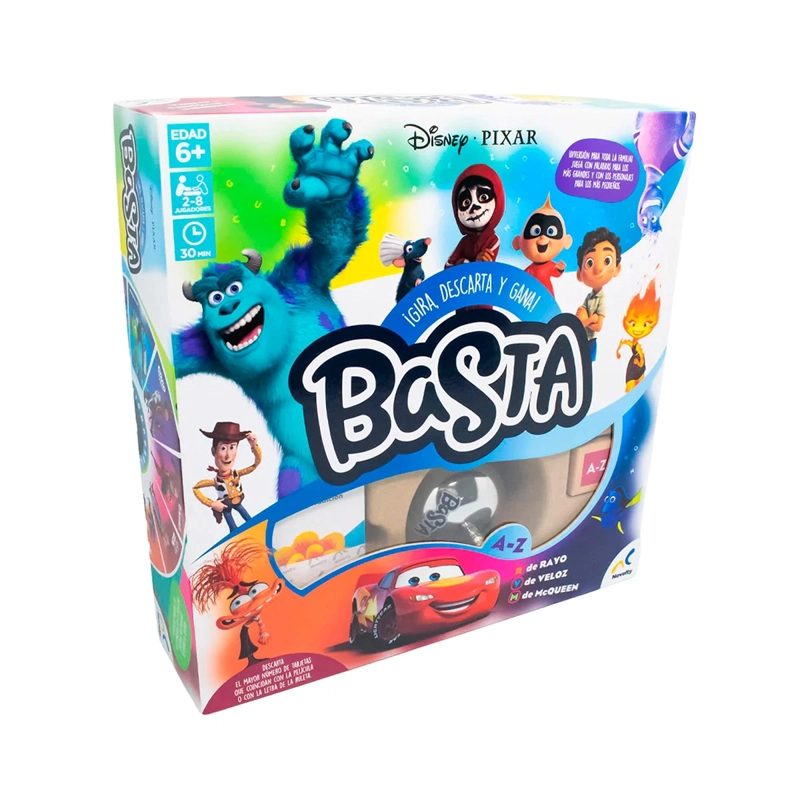 JUEGO DE MESA DISNEY PIXAR BASTA STOP FAMILIAR NIÑOS - 1