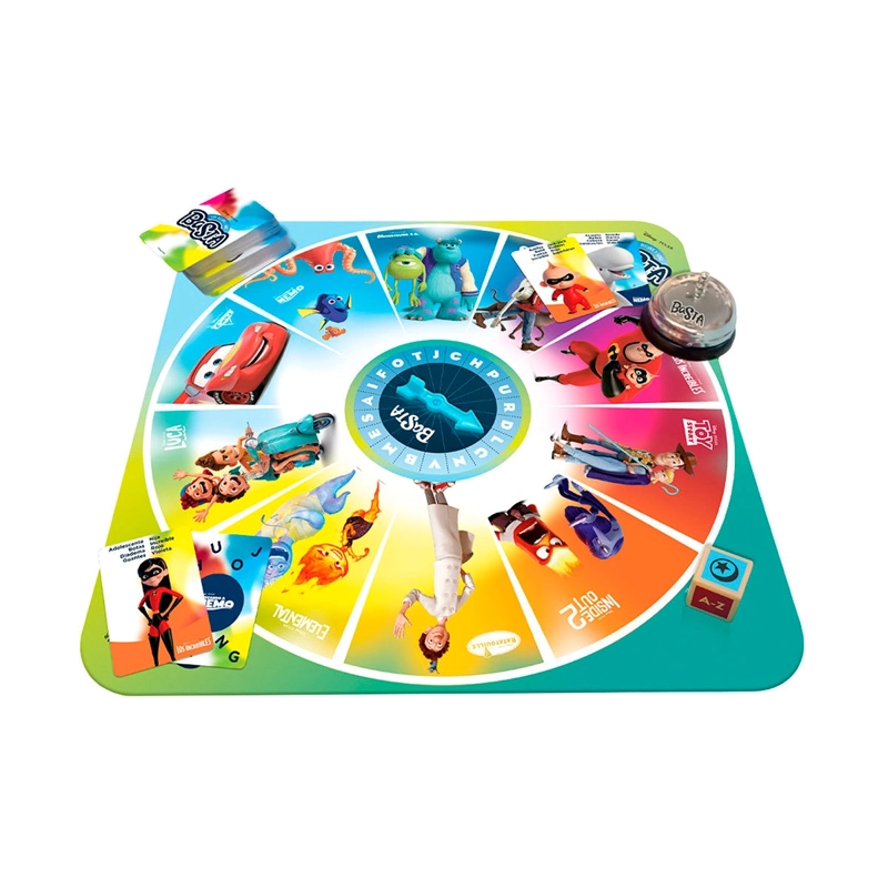 JUEGO DE MESA DISNEY PIXAR BASTA STOP FAMILIAR NIÑOS - 2