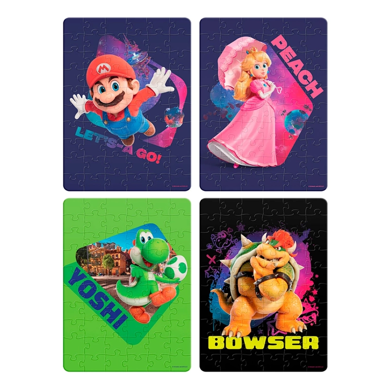 PUZZLE SUPER MARIO BROS 4 EN 1 ROMPECABEZAS - 2