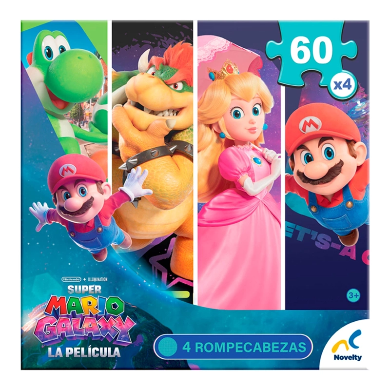 PUZZLE SUPER MARIO BROS 4 EN 1 ROMPECABEZAS - 5