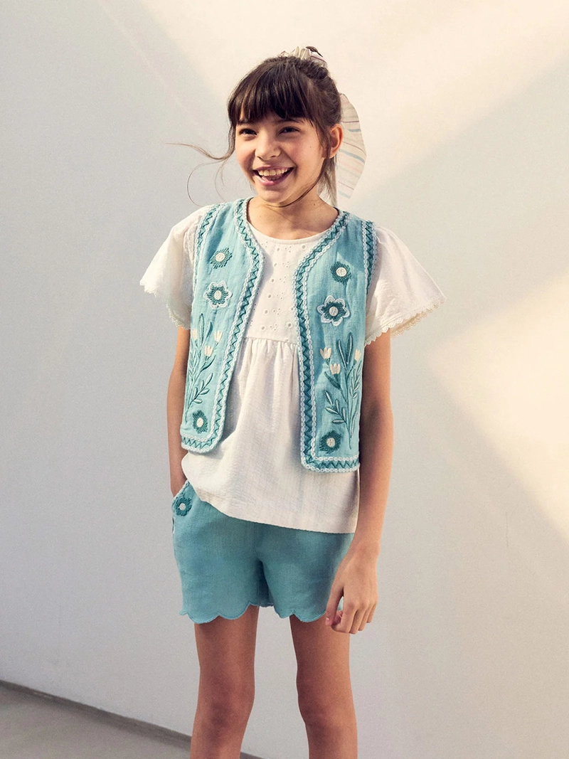 SHORT NIÑA SFERA BORDADO - 2