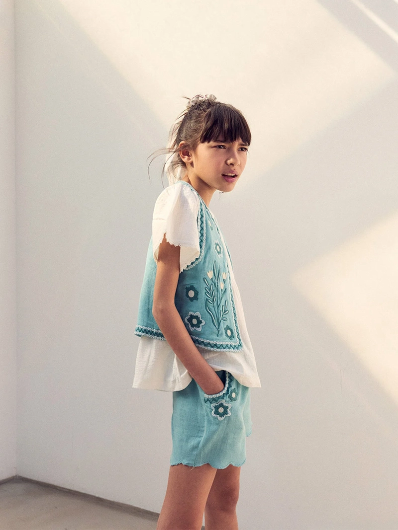 SHORT NIÑA SFERA BORDADO - 1