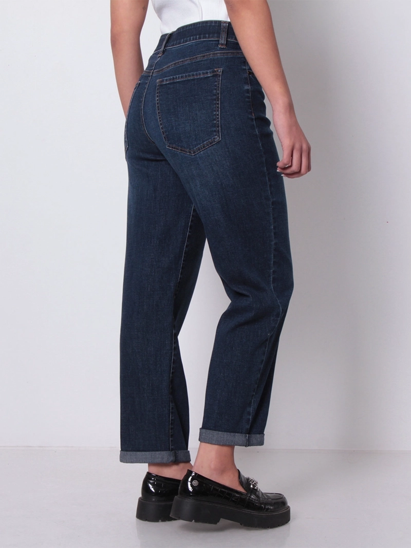 JEANS MUJER WADOS ALGODÓN RECTO TIRO ALTO - 4