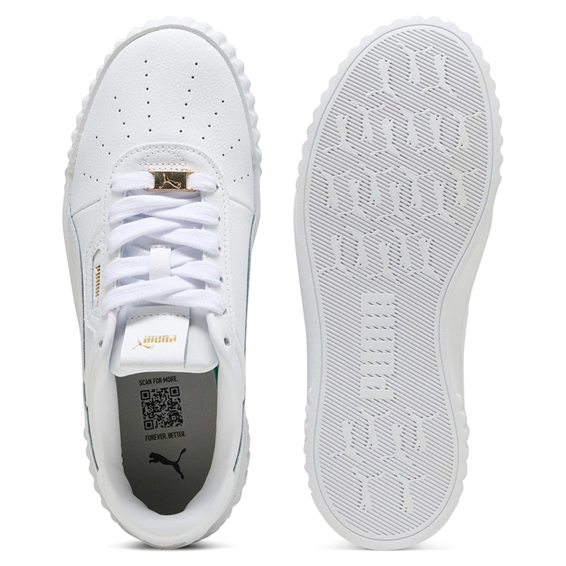 ZAPATILLAS MUJER PUMA CASUALES BLANCO CARINA 3.0 LUXE - 4
