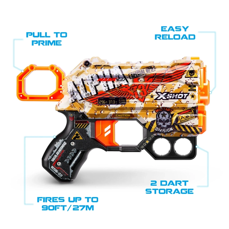 SET 4 LANZADORES X-SHOT SKIN ZURU - 11