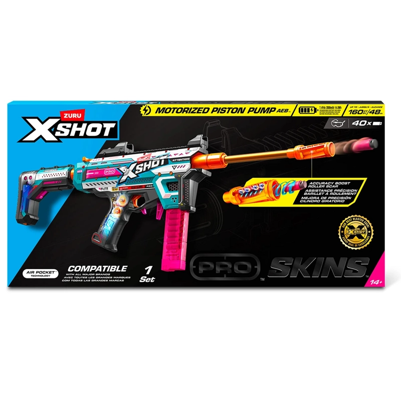 LANZA DARDOS X-SHOT MOTORIZADO PISTON PUMP ZURU - 2