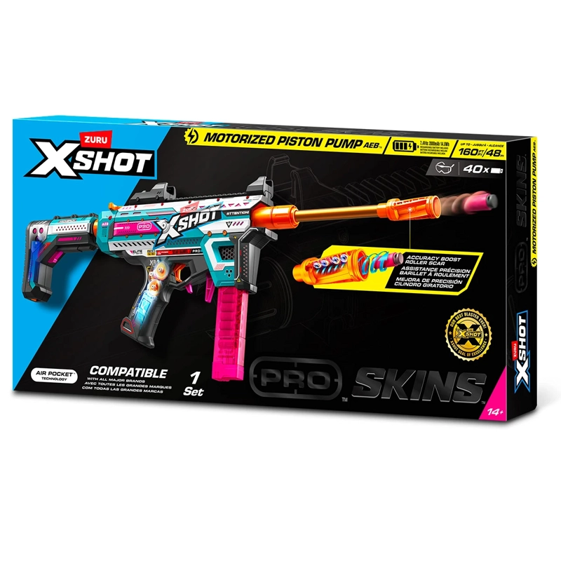 LANZA DARDOS X-SHOT MOTORIZADO PISTON PUMP ZURU - 3