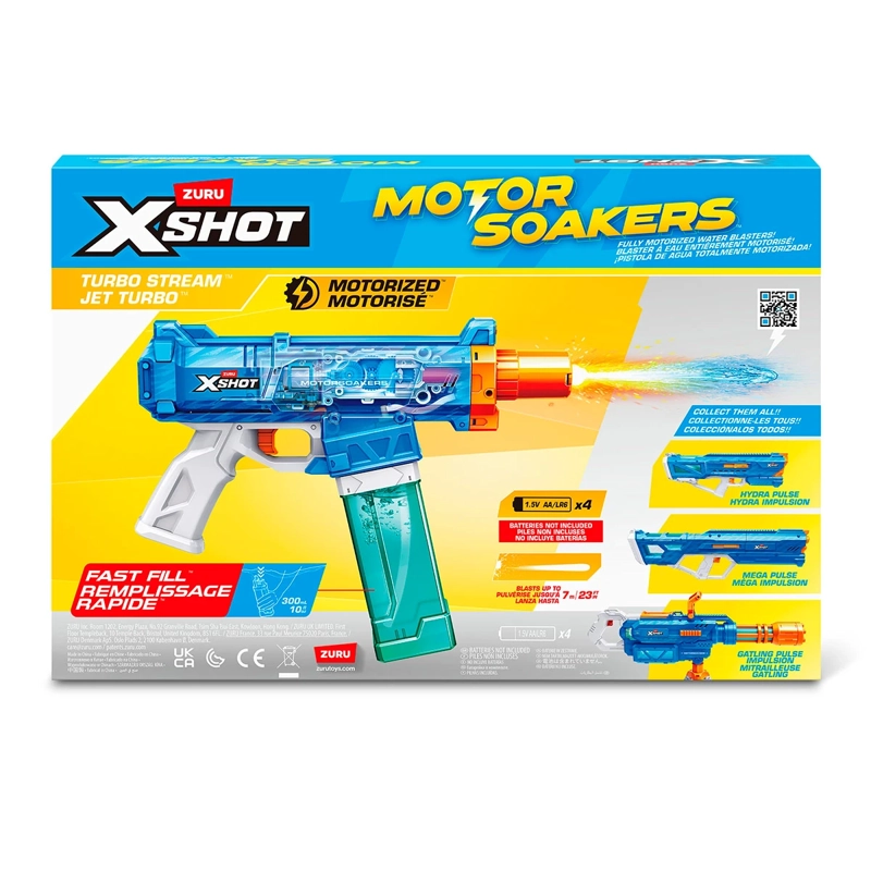 LANZA AGUA X-SHOT AGUA MOTORIZADO TURBO STREAM ZURU - 8