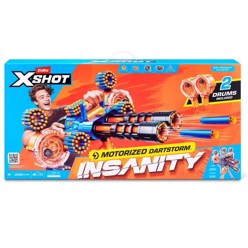 LANZA DARDOS X-SHOT MOTORIZADO DARTSTORM ZURU - 2