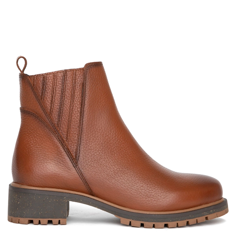 BOTINES MUJER GACEL CAFÉ LARA CUERO