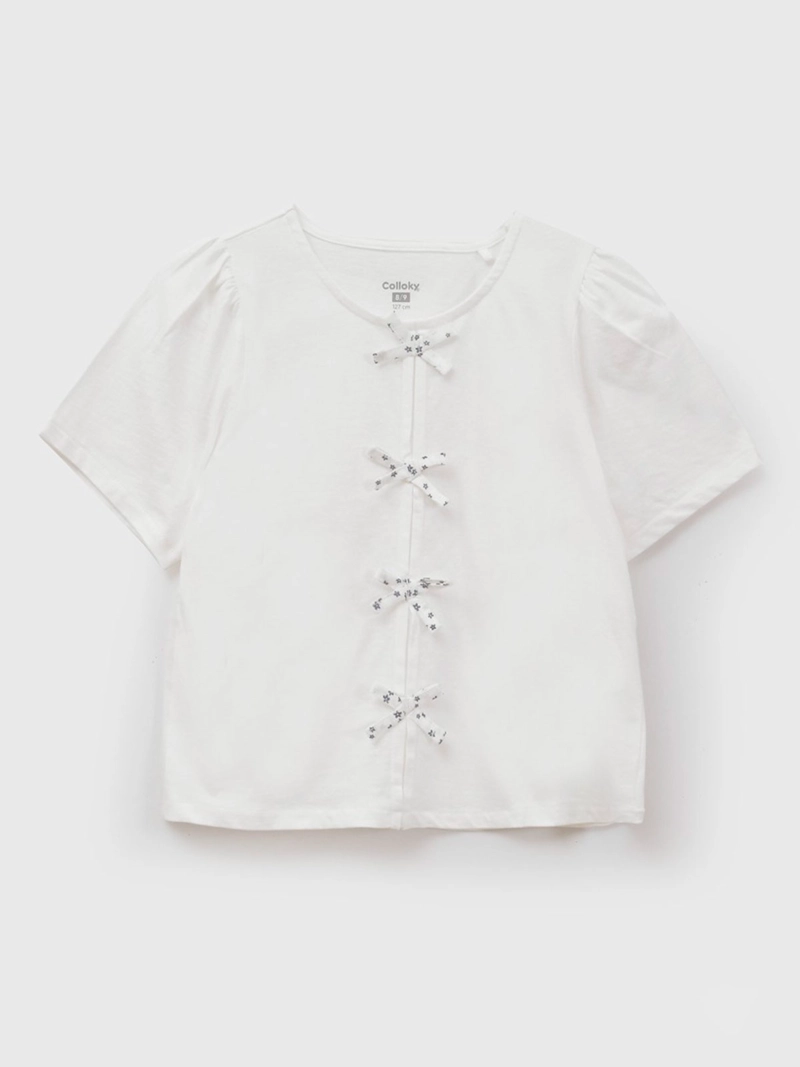 BLUSA NIÑA COLLOKY ALGODÓN LAZOS - 1