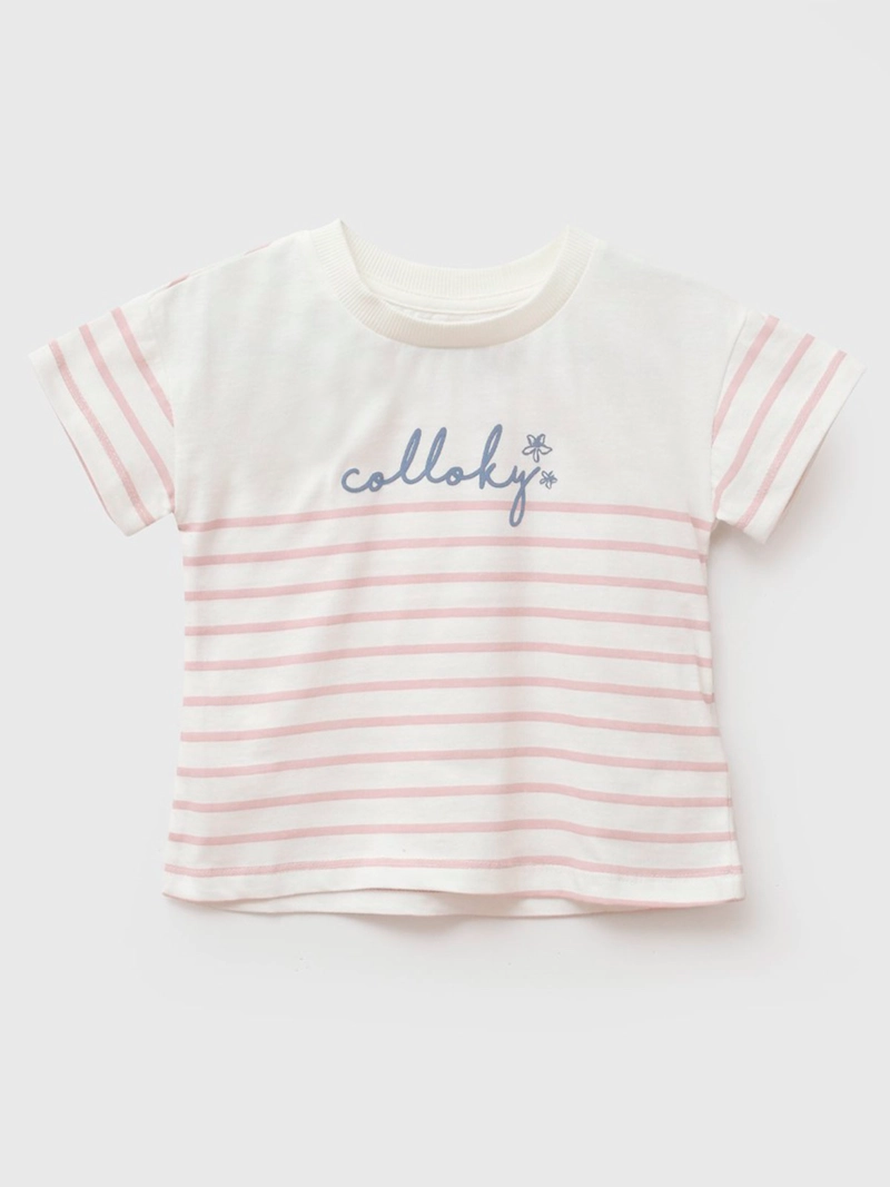 POLERA NIÑA COLLOKY MANGA CORTA ALGODÓN - 1