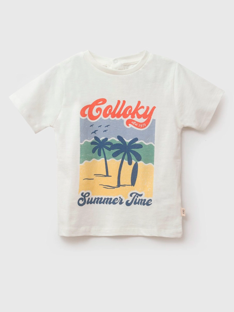 POLERA NIÑO COLLOKY MANGA CORTA ALGODÓN