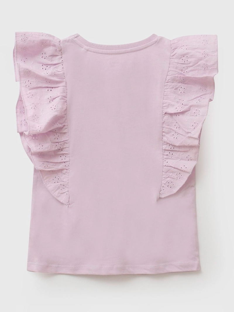 POLERA NIÑA COLLOKY MANGA CORTA ALGODÓN FLORES  - 2