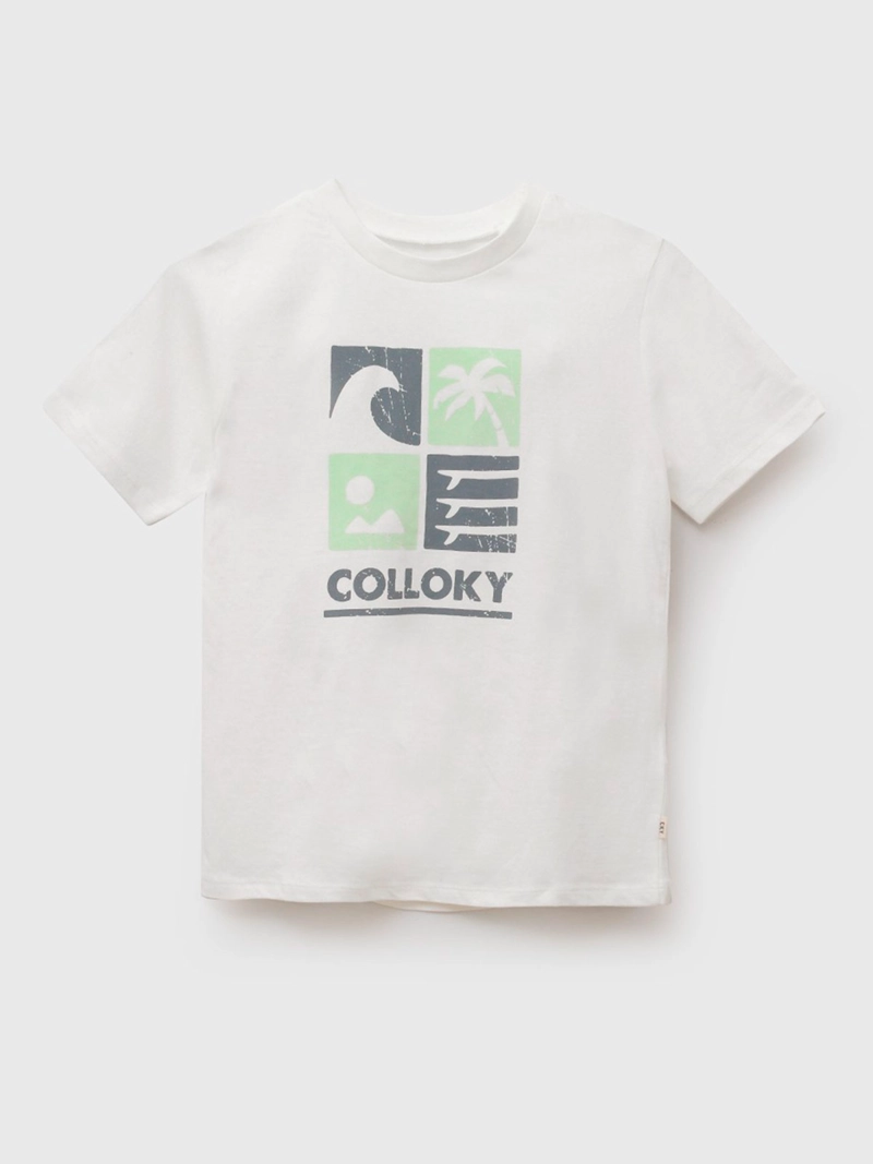 POLERA NIÑO COLLOKY MANGA CORTA ALGODÓN - 1