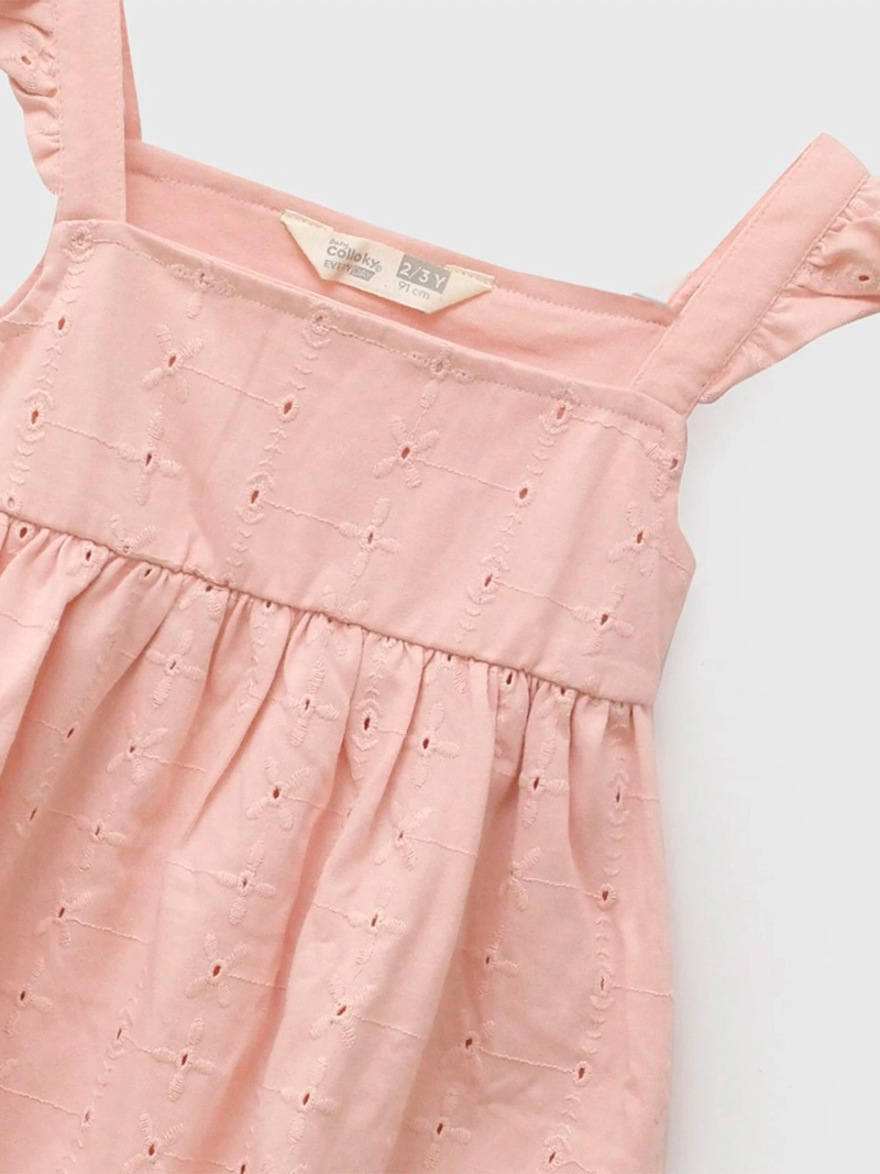 VESTIDO NIÑA COLLOKY BRODERIE ALGODÓN - 3