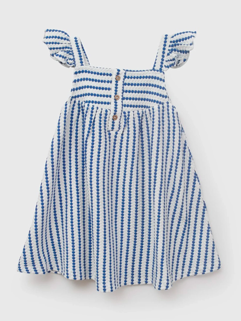 VESTIDO NIÑA COLLOKY ALGODÓN RAYADO - 1