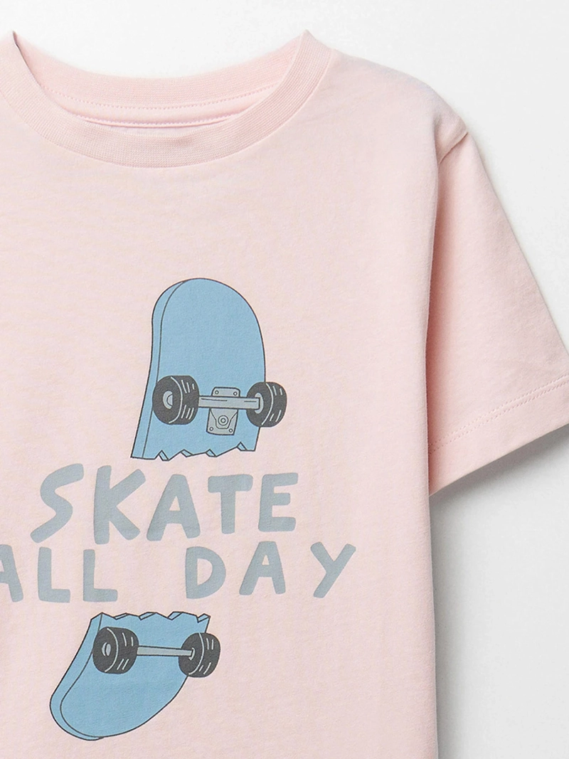 POLERA NIÑO SFERA MANGA CORTA CUELLO REDONDO ESTAMPADO SKATE - 2