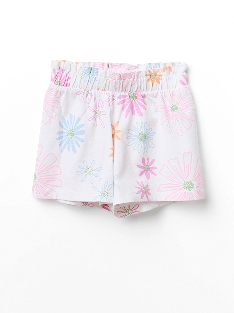 CONJUNTO NIÑA SFERA ALGODÓN POLERA MANGA CORTA CON DIBUJO PANTALÓN CORTO - 3