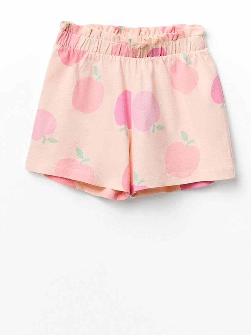 CONJUNTO NIÑA SFERA ALGODÓN POLERA MANGA CORTA CON DIBUJO PANTALÓN CORTO - 3