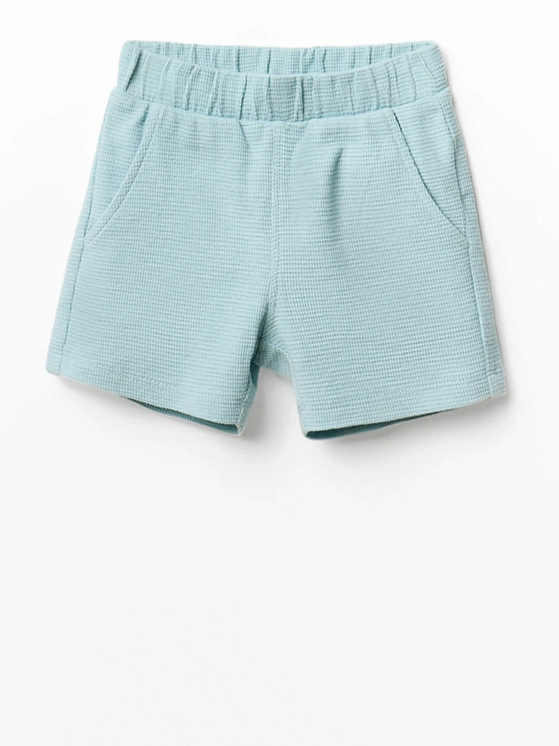 CONJUNTO BEBÉ NIÑO SFERA ALGODÓN POLERA Y PANTALÓN CORTO TEXTURA - 3