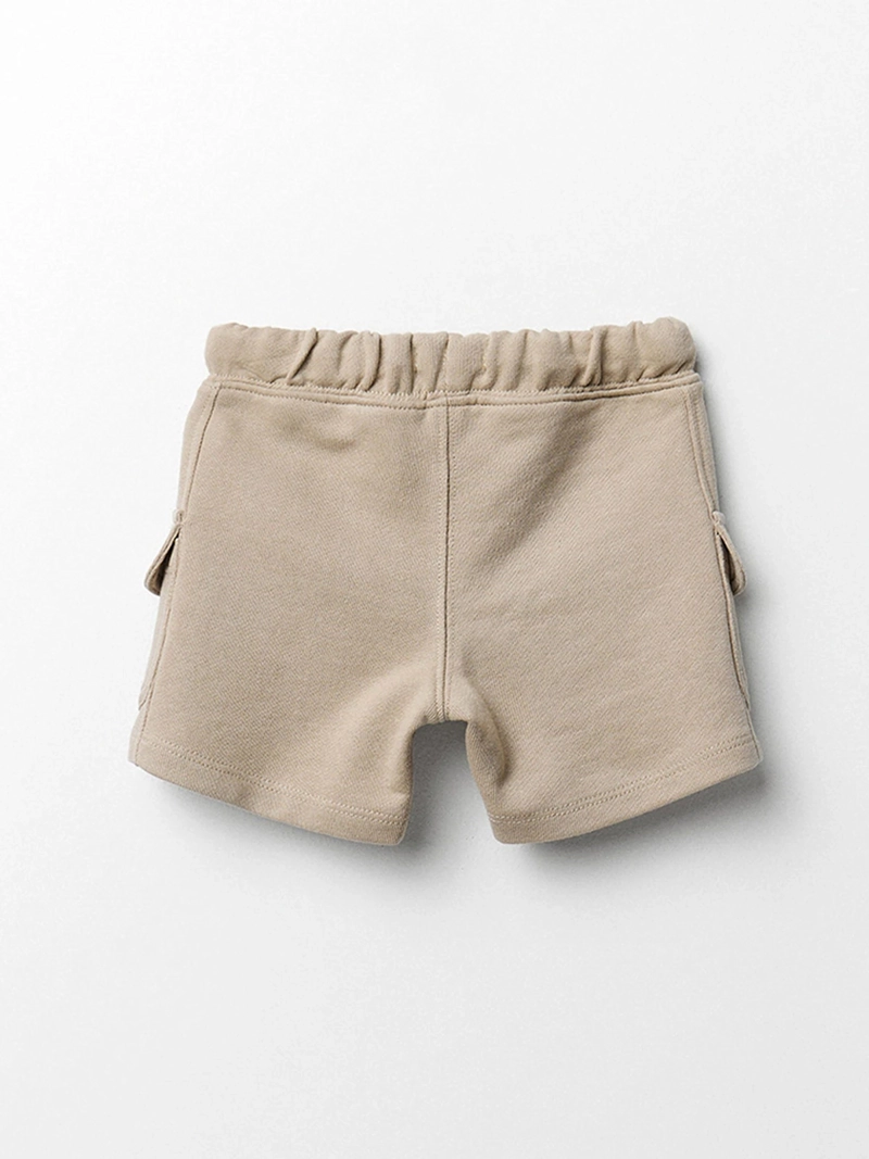 SHORT BEBÉ NIÑO SFERA ESTILO CARGO CORTO CINTURA AJUSTABLE CON CORDONES Y BOLSILLOS - 2