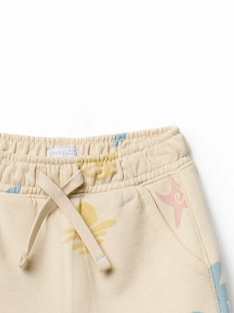 SHORT BEBÉ NIÑO SFERA ALGODÓN ESTAMPADO PLAYA BOLSILLOS DELANTEROS - 2