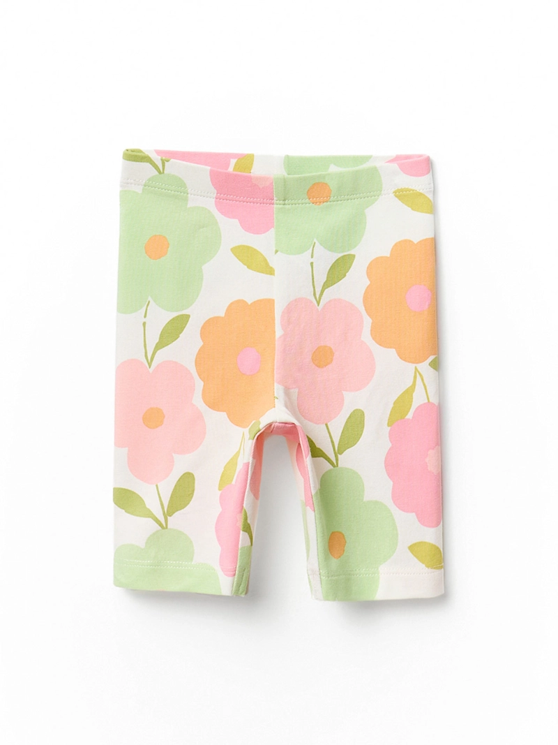 CONJUNTO BEBÉ NIÑA SFERA ALGODÓN POLERA Y LEGGINS ESTAMPADO FLORES  - 3