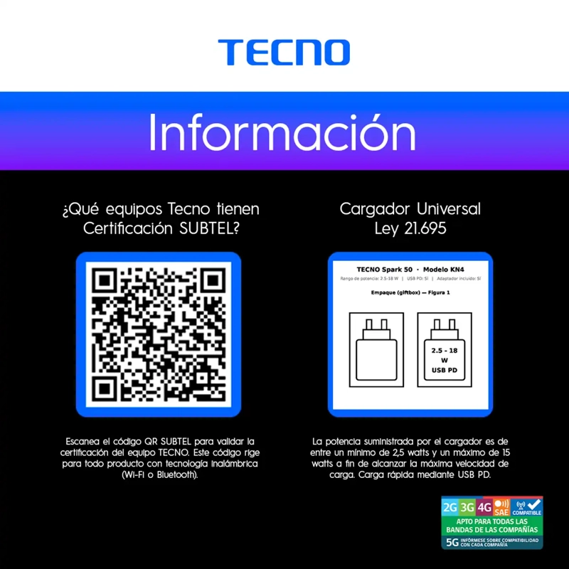 TECNO Spark 50 5G 256GB 8GB Morado, foto 10