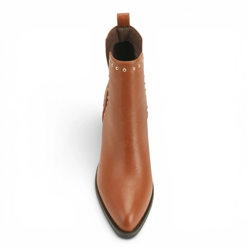 BOTINES MUJER VIA UNO CAMEL - 5