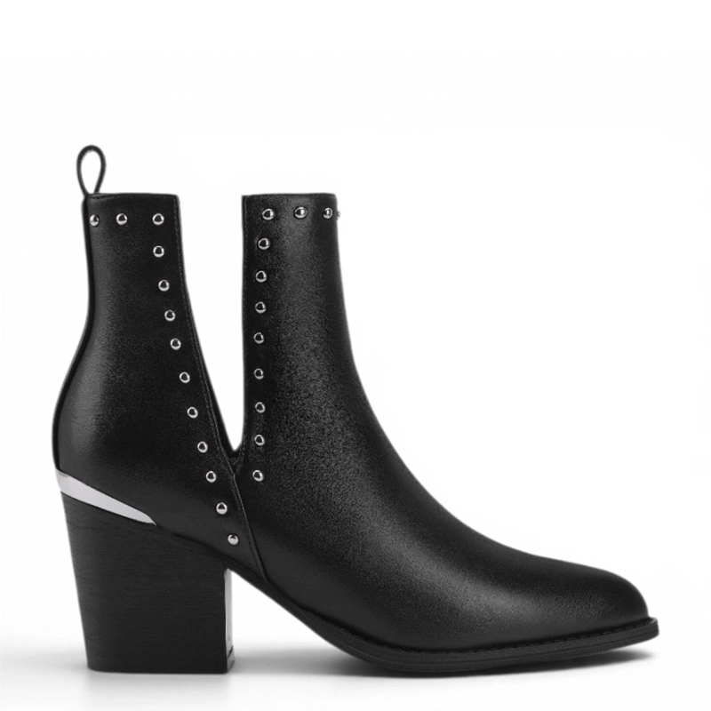 BOTINES MUJER VIA UNO NEGRO