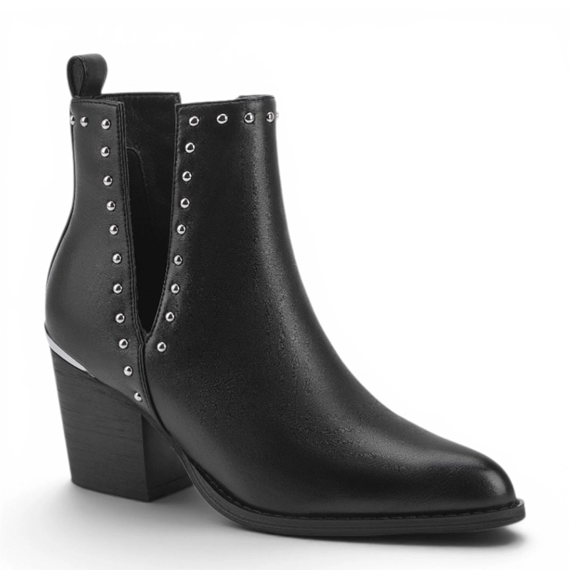 BOTINES MUJER VIA UNO NEGRO - 2