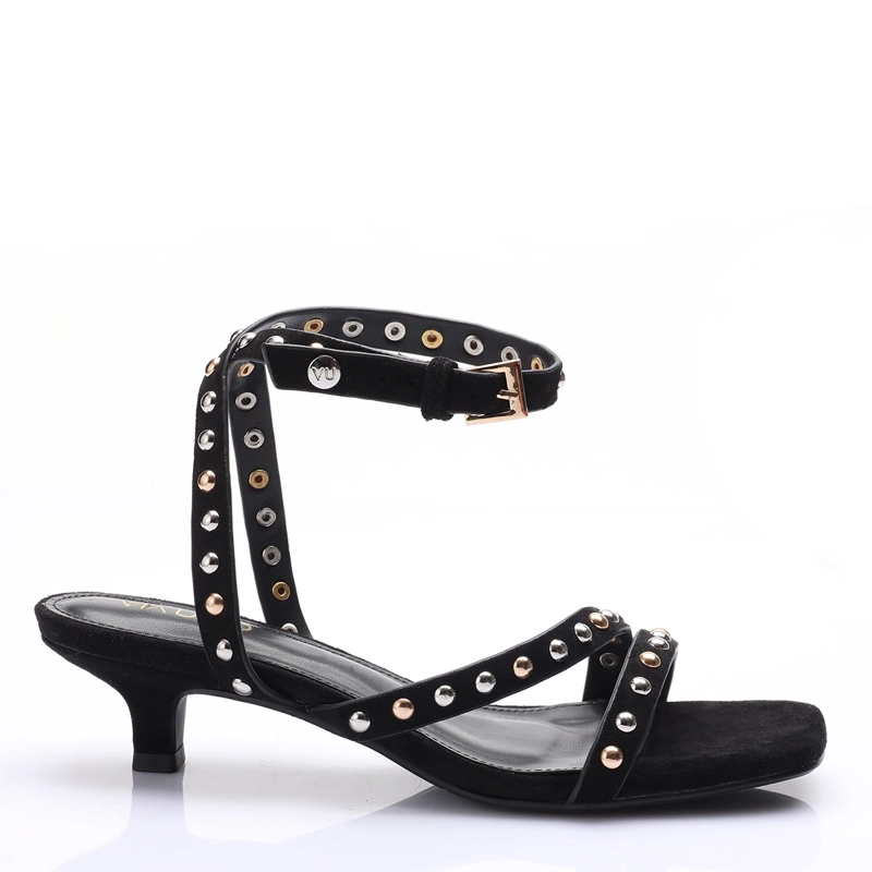 SANDALIAS MUJER VIA UNO NEGRO