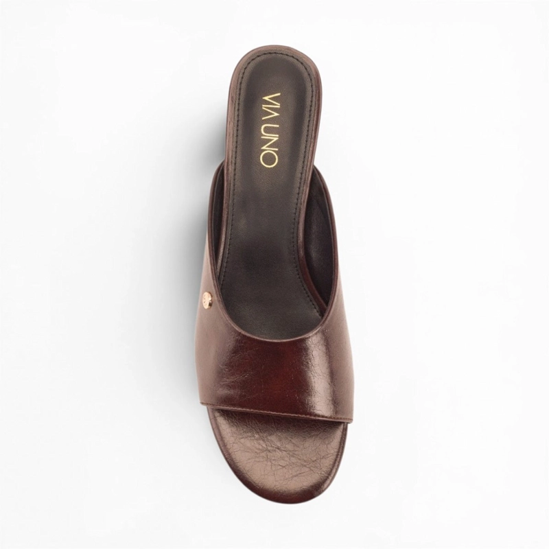 SANDALIAS MUJER VIA UNO CAFÉ - 5
