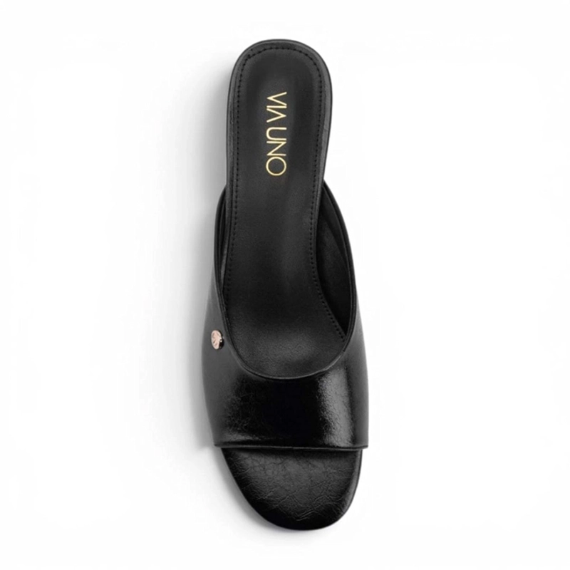 SANDALIAS MUJER VIA UNO NEGRO - 6