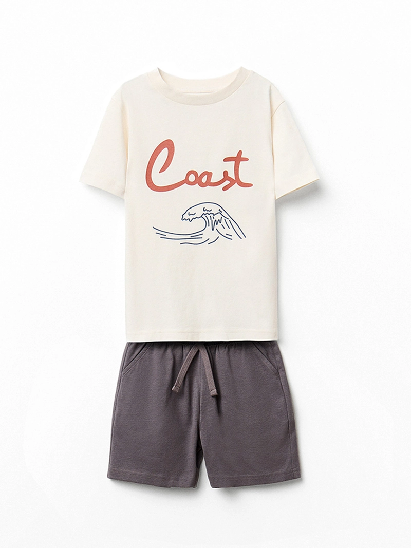 CONJUNTO NIÑO SFERA CAMISETA MANGA CORTA Y  PANTALÓN CON BOLSILLOS - 1
