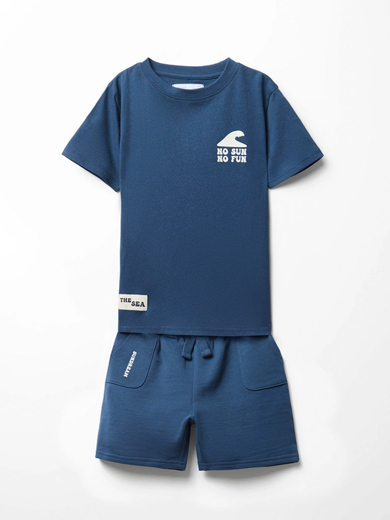 CONJUNTO NIÑO SFERA CAMISETA MANGA CORTA Y PANTALÓN CORTO  - 1