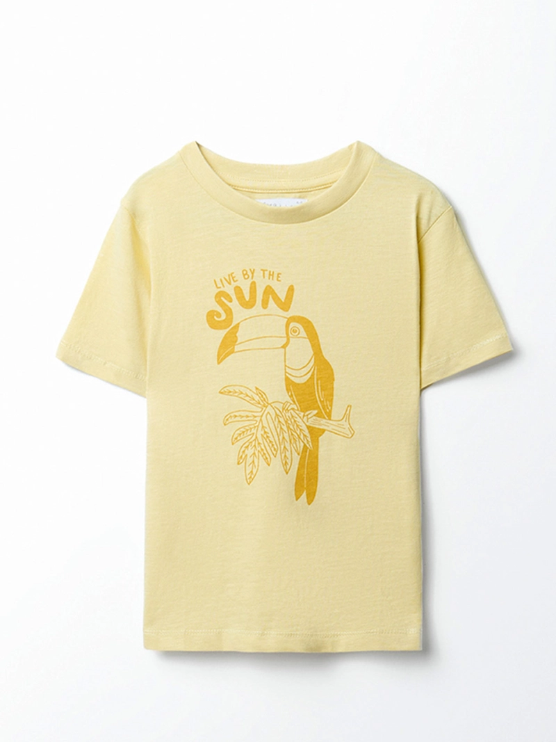 POLERA NIÑO SFERA MANGA CORTA ESTAMPADO DELANTERO - 1
