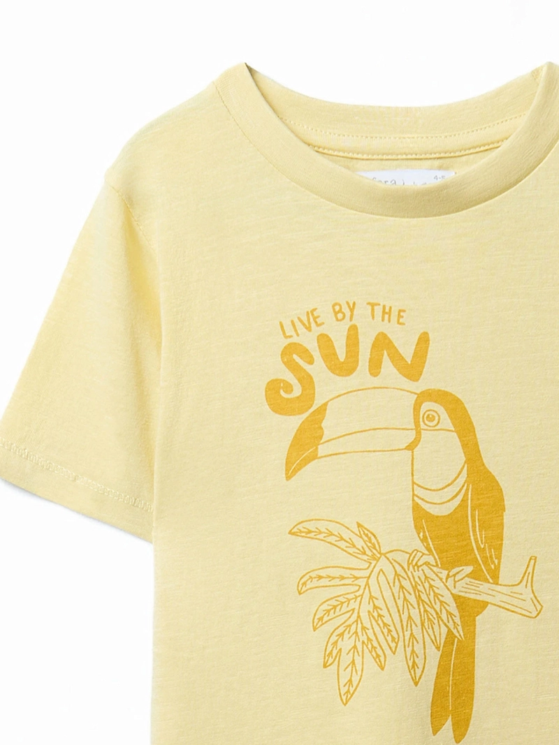 POLERA NIÑO SFERA MANGA CORTA ESTAMPADO DELANTERO - 2