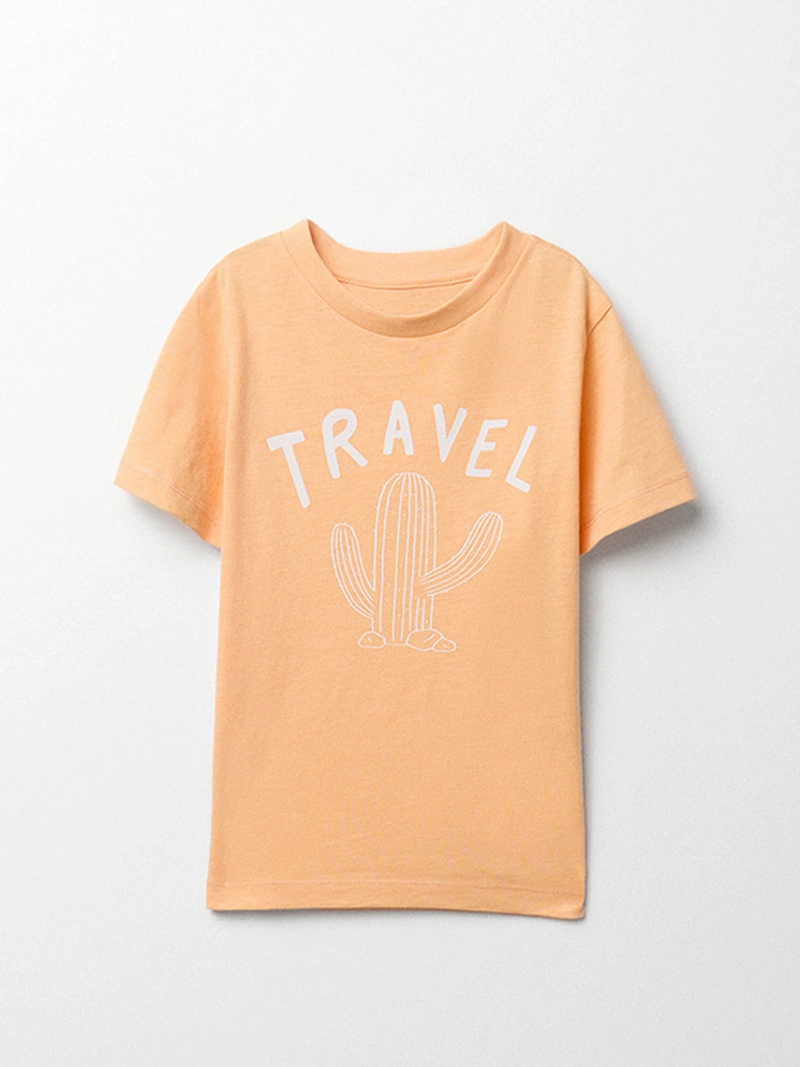 POLERA NIÑO SFERA MANGA CORTA ESTAMPADO DELANTERO - 1