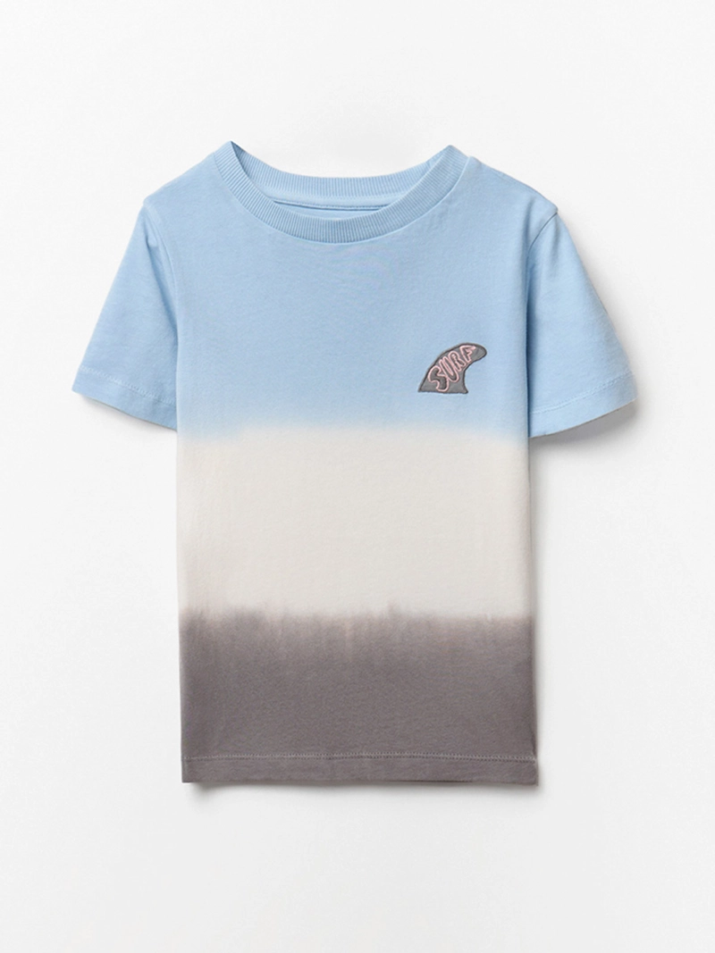 POLERA NIÑO SFERA MANGA CORTA ESTAMPADO DEGRADADO - 5