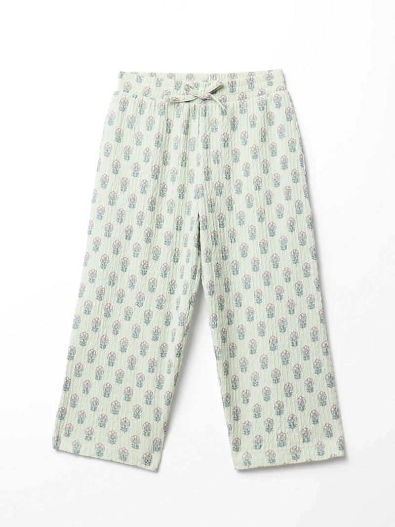 PANTALÓN NIÑA SFERA PRINT FLORES  - 1