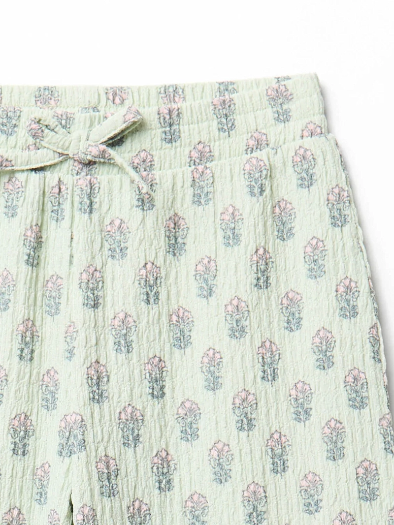 PANTALÓN NIÑA SFERA PRINT FLORES  - 2