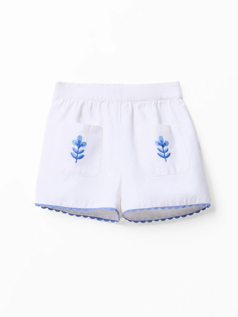 SHORT NIÑA SFERA BOLSILLO DELANTERO CON BORDADO - 4