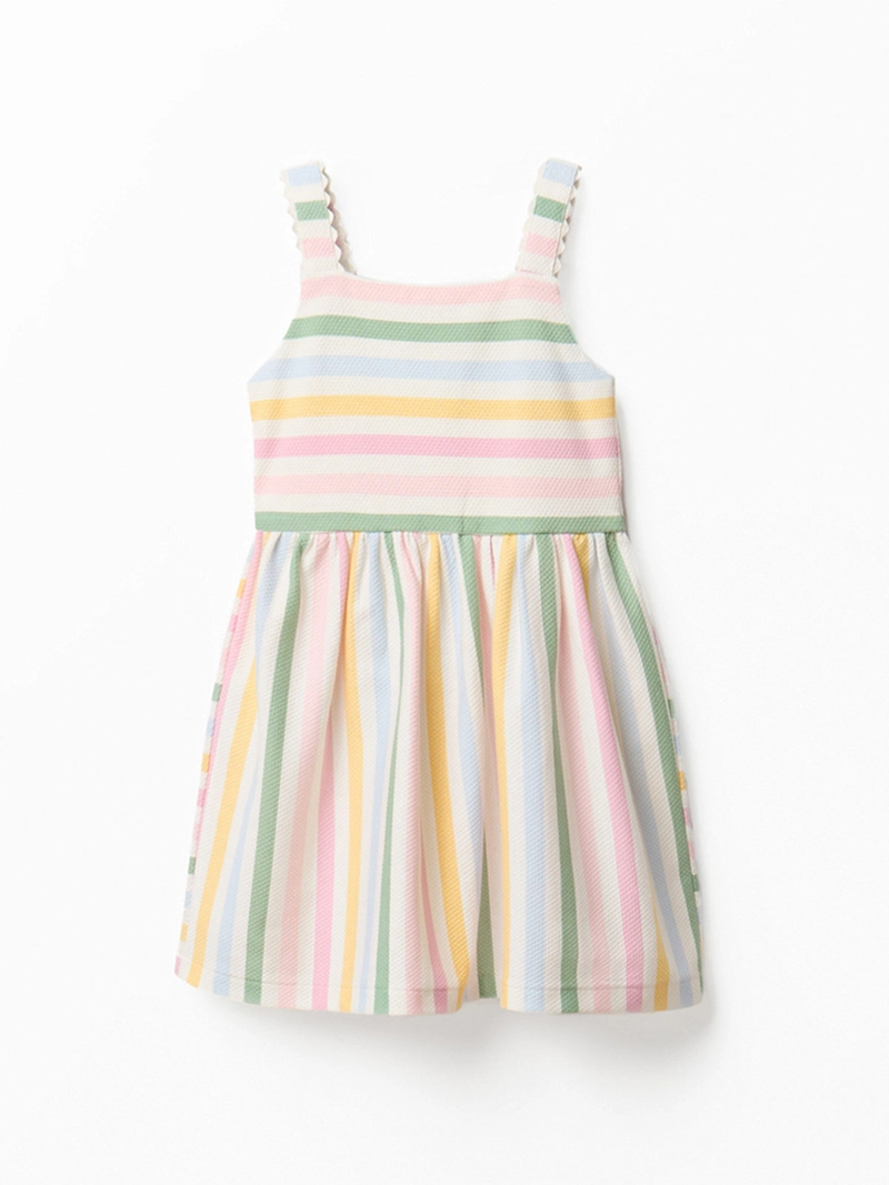 VESTIDO NIÑA SFERA PIQUE TIRANTES ALGODÓN