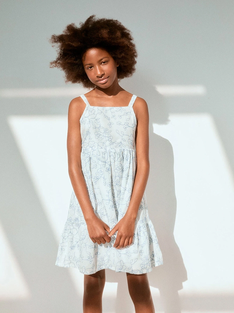 VESTIDO NIÑA SFERA BORADO DE TIRANTES DETALLE ESPALDA - 2