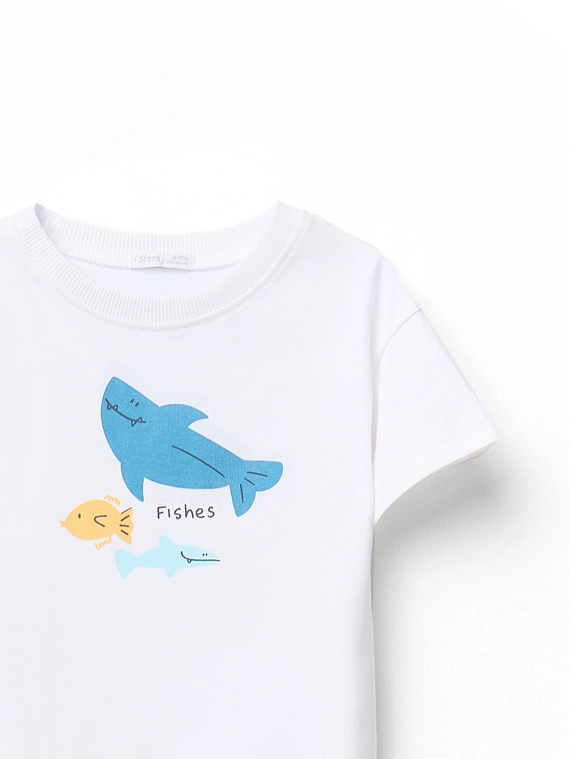 CONJUNTO BEBÉ NIÑO SFERA POLERA MANGA CORTA Y PANTALÓN CON BOLSILLOS - 4