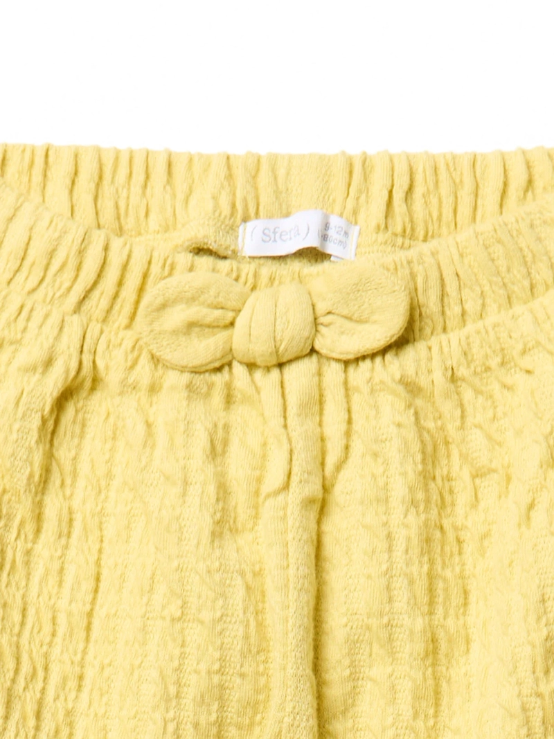 PANTALÓN BEBÉ NIÑA SFERA DETALLE LAZO EN CINTURA - 4